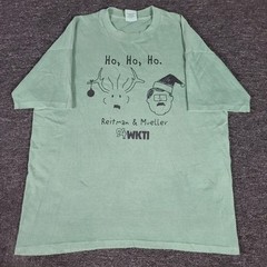 Vtg Reitman & Mueller Shirt Mens XL 94 FM Radio WKTI Christmas Theme Novelty Tee