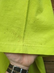 Carhartt Pocket T Shirt Lime Green Distressed Size XL Cotton Pit To Pit 26