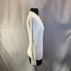 Express Henley Shirt Men XS Heathered Gray Cotton Ribbed Knit Long Sleeve Casual
