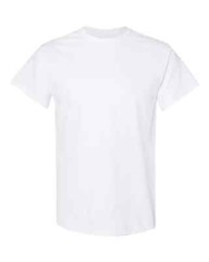 NEW Gildan Men’s Heavy Cotton Plain Crew Neck Short Sleeves T-Shirt 5000