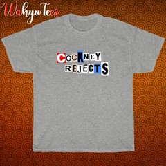 COCKNEY REJECTS Logo Black/Grey/Navy/White Size S-5XL Unisex T-Shirt