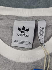 adidas ORIGINALS CALIFORNIA 3 STRIPES TREFOIL HEATHER GREY Tee Men’s Large NWT