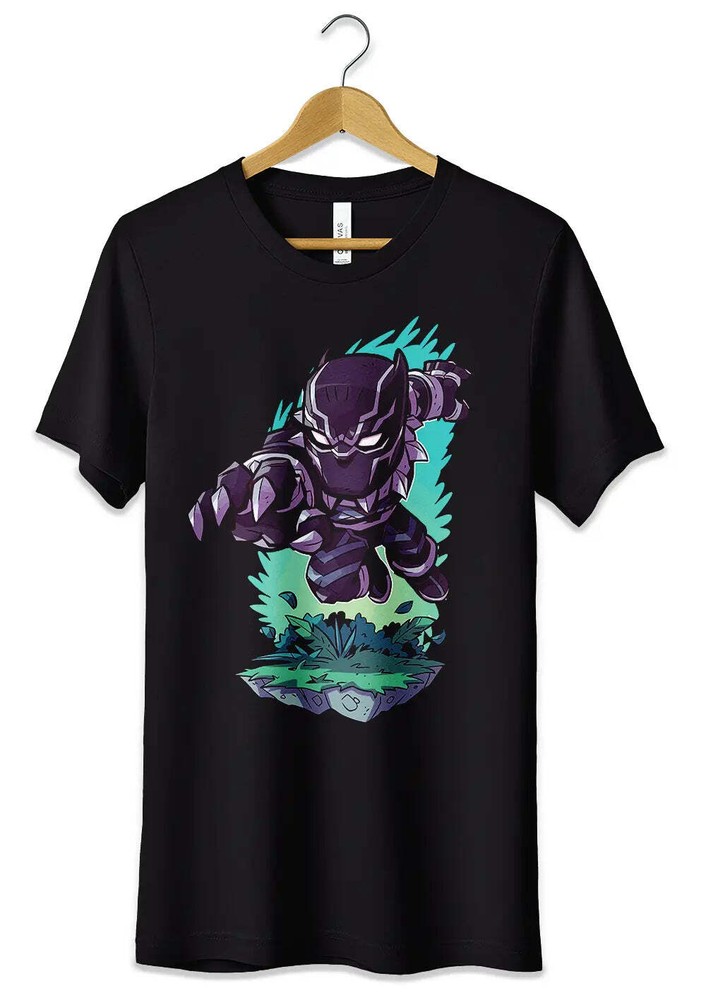 Black Panther Superhero T Shirt T Shirt Men Women Black S M L XL XXL