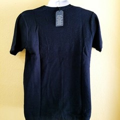 Mens Tshirt Casual Half Sleeves Knitted Tag Size L, honey comb see Size Chart,