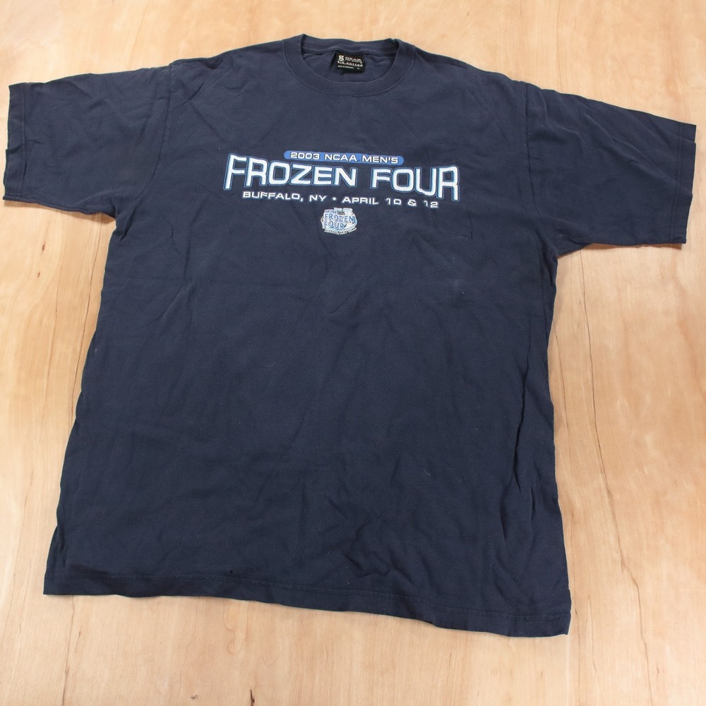 2003 NCAA Men’s Frozen Four College hockey championship t-shirt LARGE vtg y2k
