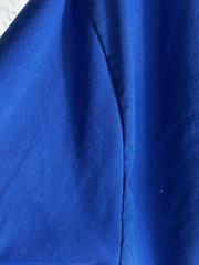 Mens Pullover T- Shirt Bright Blue Polyester Easy Care Unbranded No SIZE READ