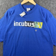 VTG 2001 INCUBUS Band T-Shirt Men’s L Blue Morning View Make Yourself DEADSTOCK
