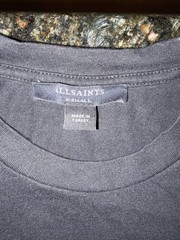 all saints black t shirt Xsmall