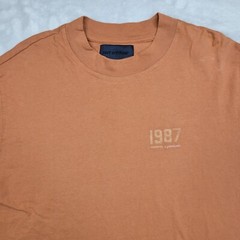 Just Attitude Shirt Men Large Crewneck Basic Cotton Minimalist Embroidery 1987