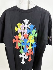 Chrome Hearts Logo Graphic Print Crew Neck Tee Black Men’s Small-Large
