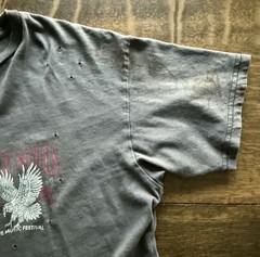 Garage Free Souls Distressed Music Festival T Shirt Sz Large Gray Grunge Tee