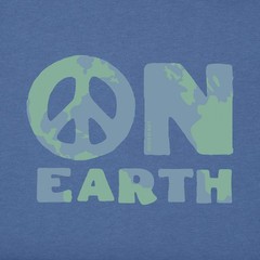 LIFE IS GOOD SS Shirt Crusher Tee PEACE ON EARTH Sign Globe Chest52in Mens XL