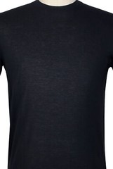 Kired Black Solid Crewneck Cotton T-Shirt – Extra Slim – (KR613231)
