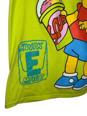 The Simpsons Men’s Medium Bart Simpson Graphic T-Shirt Lime Green