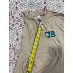 Adidas Mens Essentials Linear Logo T-Shirt Wonder Beige Teal IJ8652 Size S NEW