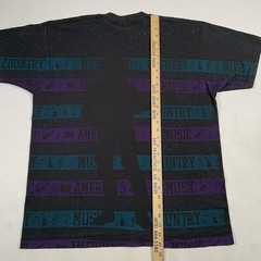 VTG 90s Country Music AOP All Over Print T-Shirt XL X-Large Garth Single Stitch