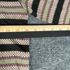 Santa Cruz T-Shirt Mens Size S Black Multi Striped Checkered Long Sleeve Cotton