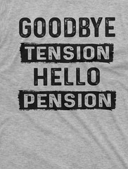 Funny Retirement T-Shirt Goodbye Tension Hello Pension Shirt Retirement Gifts