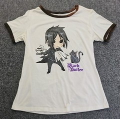 Black Butler 2 Chibi Sebastian Michaelis Size Medium T-Shirt Graphic Unisex