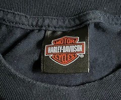 Men’s Harley Davidson SS T Shirt Sz Large Tombstone Arizona Dk Blue Bravado