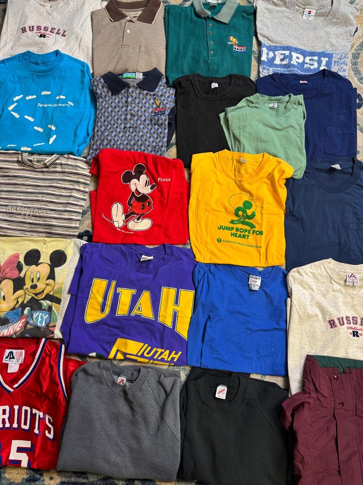 Lot of 20 Graphic T Shirts Vintage Mixed Size Wholesale Bulk Reseller USA 90s