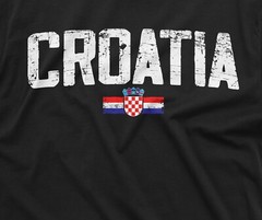 Croatia T-shirt Hrvatska Mens Womens tee Shirt Croatian Flag National Tee