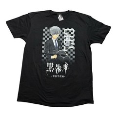 Hot Topic Black Butler Ciel Checkered Graphic T-Shirt – XL – New With Tags