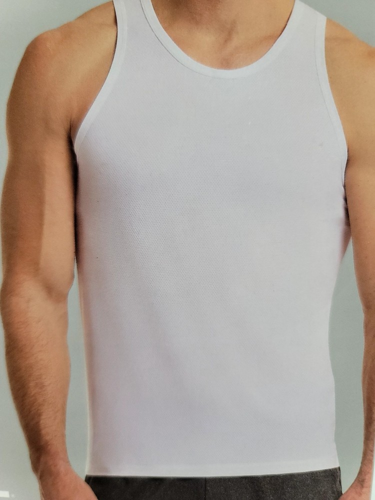 Brand New 32 Degrees Cool Men’s Comfort Mesh Tank Tops – 3 Pack White Large