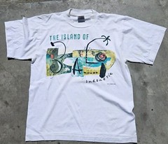 Tony Illustrations Bali Indonesis tee shirt t-shirt preowned sz L Large 1