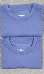 Men’s Short Sleeve T Shirt M Blue Cotton “Pocket” Crew Neck”2 Pack” Relaxed Fit