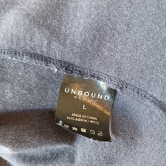 Unbound Merino Men’s Charcoal Gray V Neck Short Sleeve T-Shirt Size L