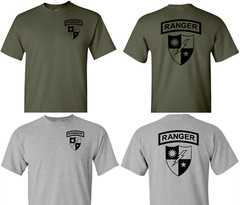 US Army Ranger DUI Shirt, ARMY Ranger Performance shirt, 75th Ranger Regiment