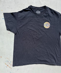 Men’s Mr Zogs Sex Wax Black Spell-Out Logo L Beach Surf Sand Waves Gnar Ocean