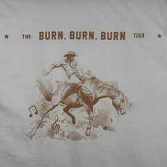 Zach Bryan ‘The Burn Burn Burn Tour 2023’ Concert Double Sided Print T-Shirt L