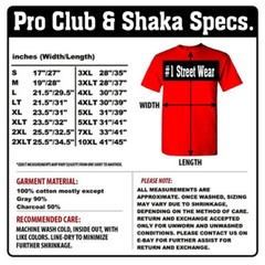 Trust No One Men’s Big Tall Small Pro Club Shaka Graphic Tee Shirt J13 Wolf Grey