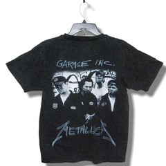 1998 METALLICA Garage Inc. Small Short Fit Black Thrashed Concert Tour T Shirt