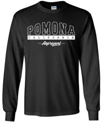 Pomona California State T-Shirt Long Sleeve Graphic Tees Unisex apparel Design