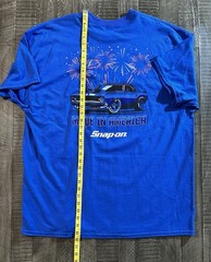 Snap-on Made in USA Men’s 2XL Blue Cotton Graphic Logo Crew Neck T-Shirt