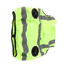Cool Vest Summer Cooling Fan Waistcoat Air Conditioned Reflective Stripe