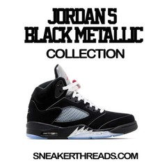 Shirts To Match Jordan 5 Black Metallic Reimagined – War Bully Shirt