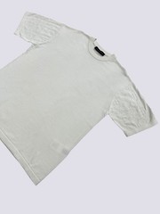 Louis Vuitton LV Monogram Short-Sleeved Cotton Crewneck T-Shirt White Size M