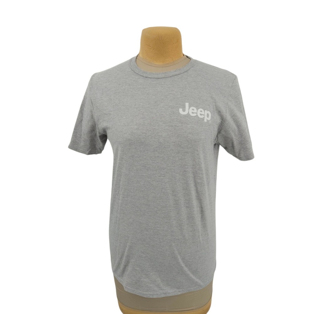 Jeep American Tradition Dog Graphic T-Shirt Gray Mens Medium Jedco Tee