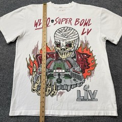 WLXO Shirt Mens L White Super Bowl LV Warren Lotas X The Weeknd Hip Hop Street