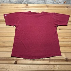 Vintage 90s Champion Script Embroidered Logo Single Stich T-Shirt USA Made Large