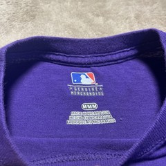 Vintage Colorado Rockies T Shirt Mens M Purple Colorado Territory MLB Y2K