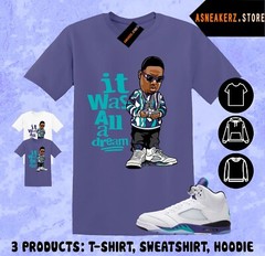 Tee Shirt Matching AJ 5 Grape 2025 To Match Sneaker Sneakerhead Biggie T-Shirt