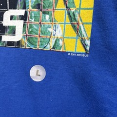 VTG 2001 INCUBUS Band T-Shirt Men’s L Blue Morning View Make Yourself DEADSTOCK