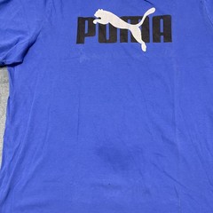 PUMA Forever Better T-Shirt Men XL Royal Blue Graphic Print Bold Logo Athleisure