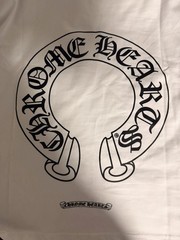 Chrome Hearts Men’s White/Black Long Sleeve Logo Graphic Tee L/XL