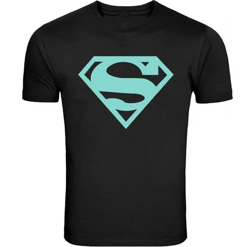 Superman Shirt Unisex T-shirt Tee Black S – 5XL T-Shirt Tee